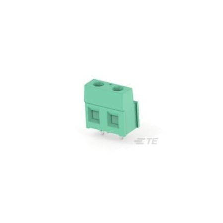Te Connectivity TERM-BLOK PCB MNT 90DG 2P 7.62 282845-2